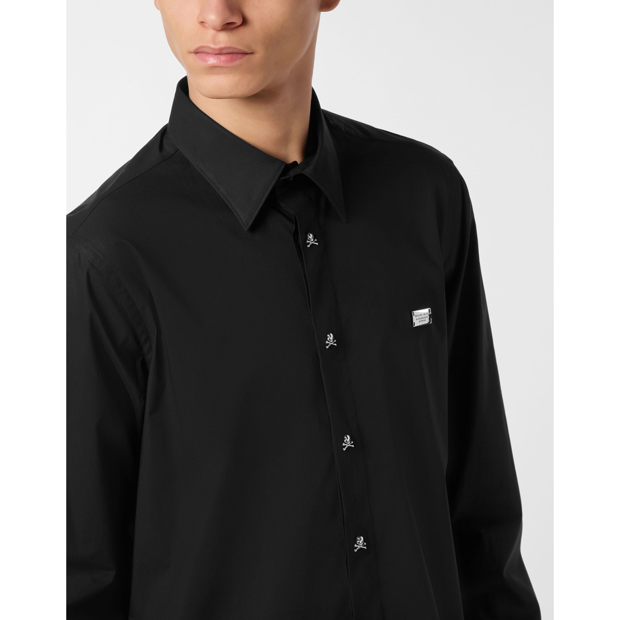 PHILIPP PLEIN Shirt Sugar Daddy Cut LS SKULL