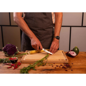 Il Set Base Deluxe: 2 coltelli (ufficio + santoku) + set per affilatura grana 180/800 + acciaino per affilare