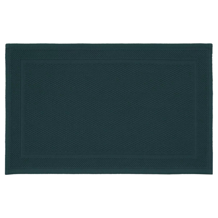 Tapis de bain pur coton 1700 g/m² uni vert Antica crepuscule