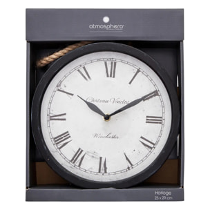 Horloge à suspendre "Corde" D31 cm