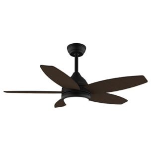 Cecotec Ventilatore da soffitto con luce EnergySilence Aero 4200 Black&DarkWood