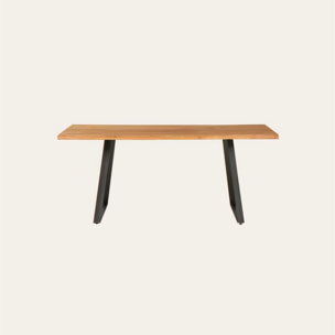 Table à manger Atlas -bois massif d'araucaria-couleur lixa 180 x 75 x 90 cm