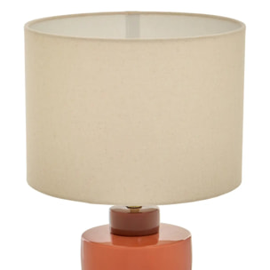 Lampe design Fiva cylindrique H.50cm marron