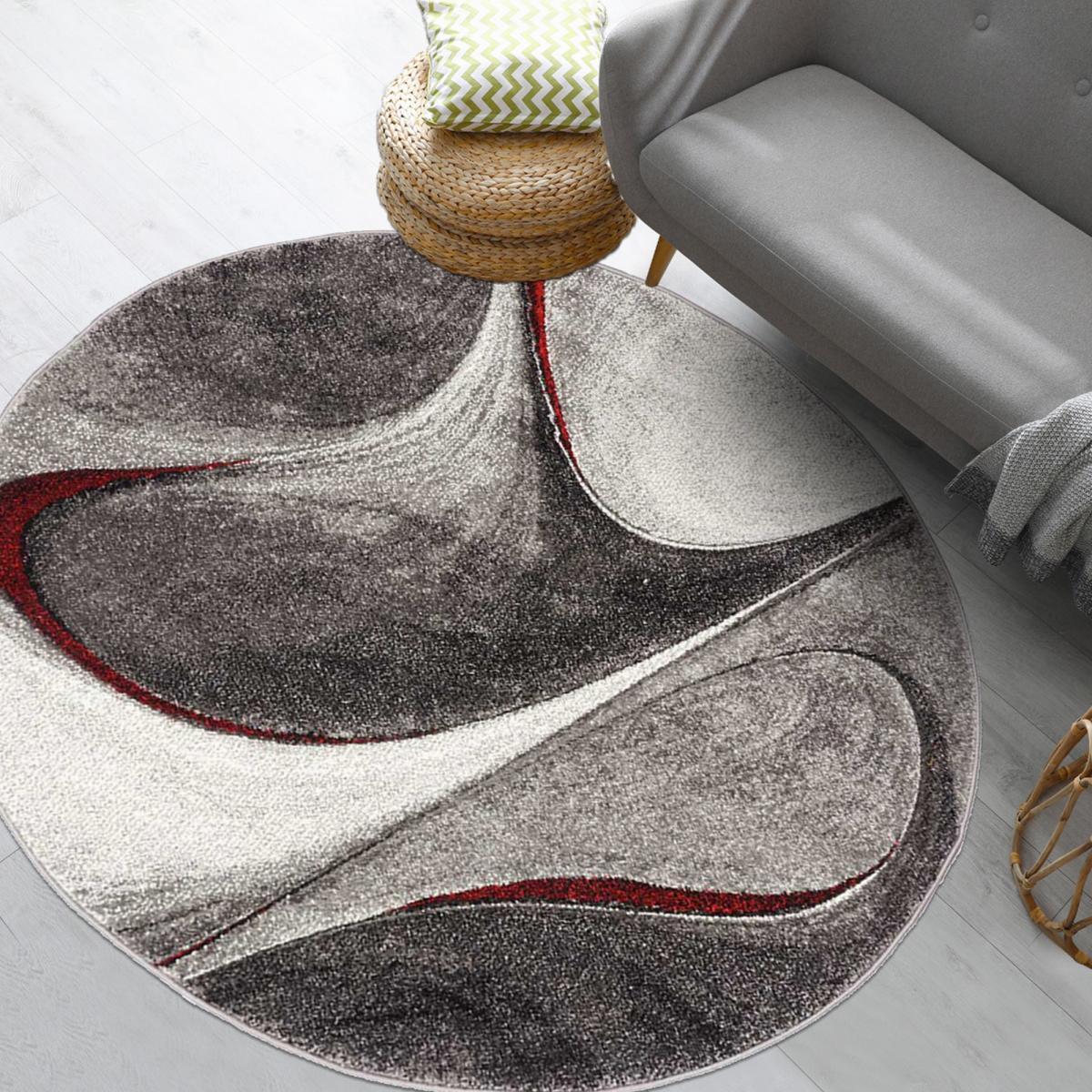 Tapis moderne Tavo avec motif de gouttes d'eau