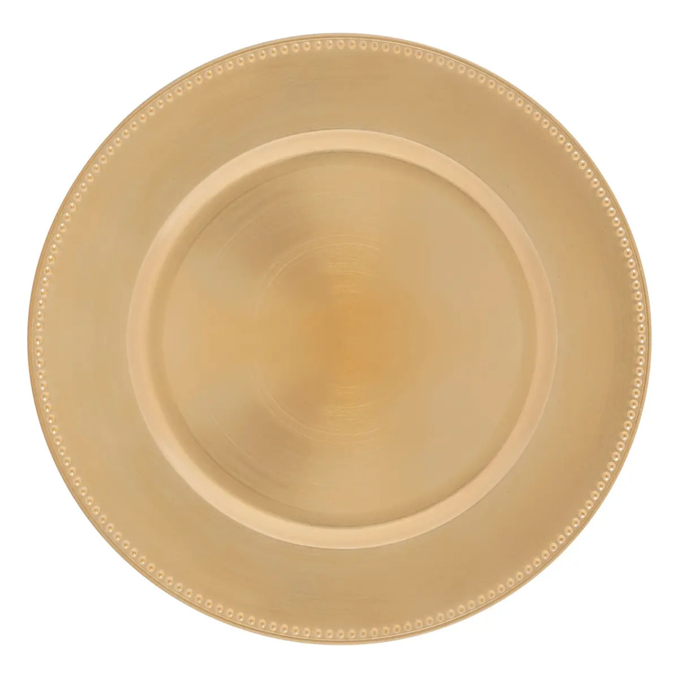 Assiette de présentation billes dorée