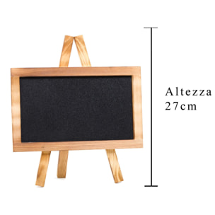 Lavagnetta Da Tavolo In Legno. Altezza 27 Cm - Pezzi 4 - 24X27X15cm - Colore: Altro - Bianchi Dino - Decori Casa E Complementi