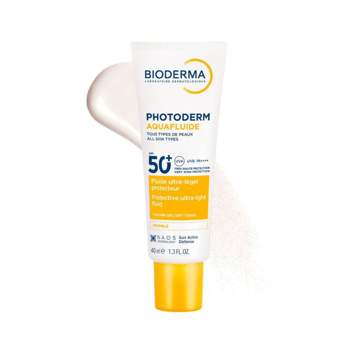 Photoderm Aquafluide - Fluide Ultra-Légère Hydratante - Peaux Sensibles - SPF50+ 40 ml