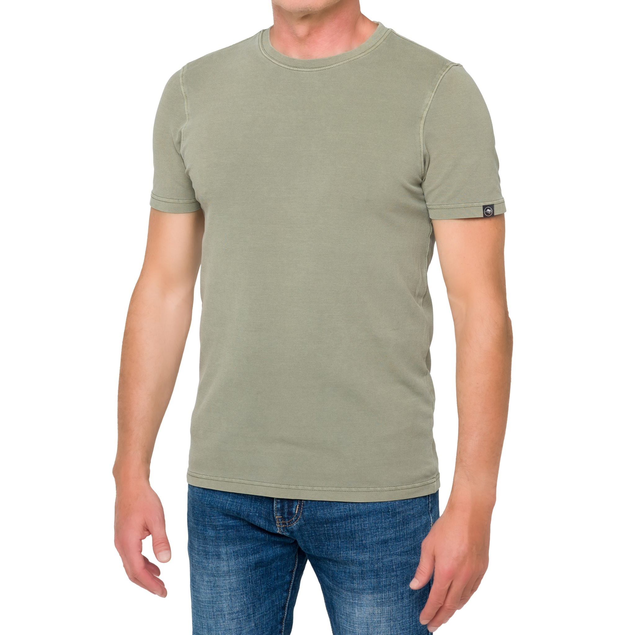 Camiseta de piqué de algodón elástico Hot Buttered Mawi Verde