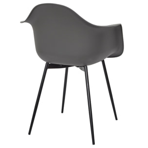 Fauteuil Gustav Gris - Lot De 4