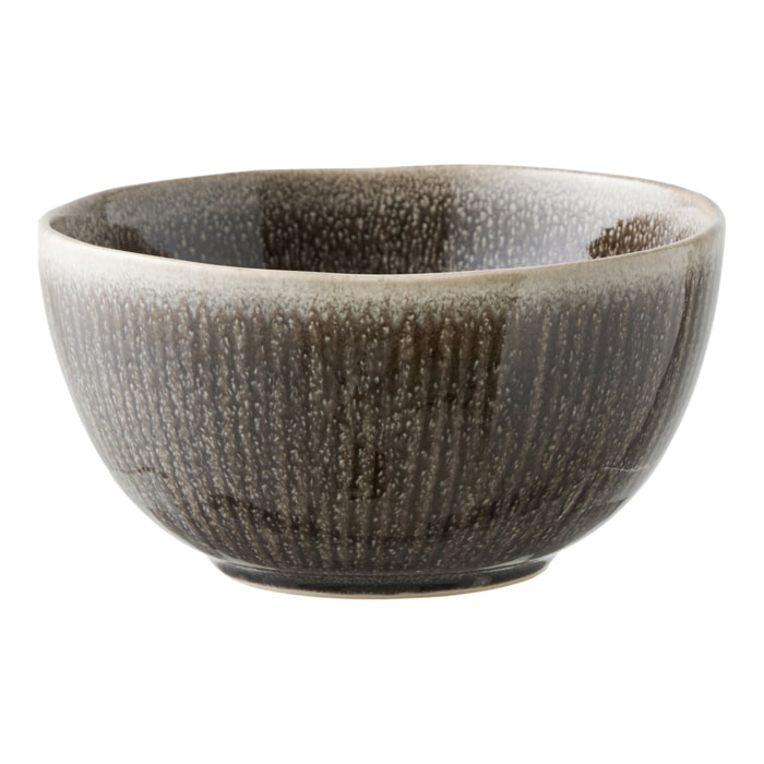 Set 4 ciotole Viola in stoneware grigio ø14,5x7,5 cm