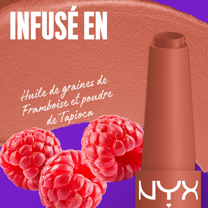 NYX Professional Makeup Fat Matte Rouge à Lèvres Mat Crémeux Cozy Whipp