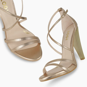 SANDALIAS DORADAS YURAKI