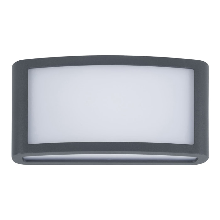 Zenitha aplique exterior negro con led blanco cálido 3000K