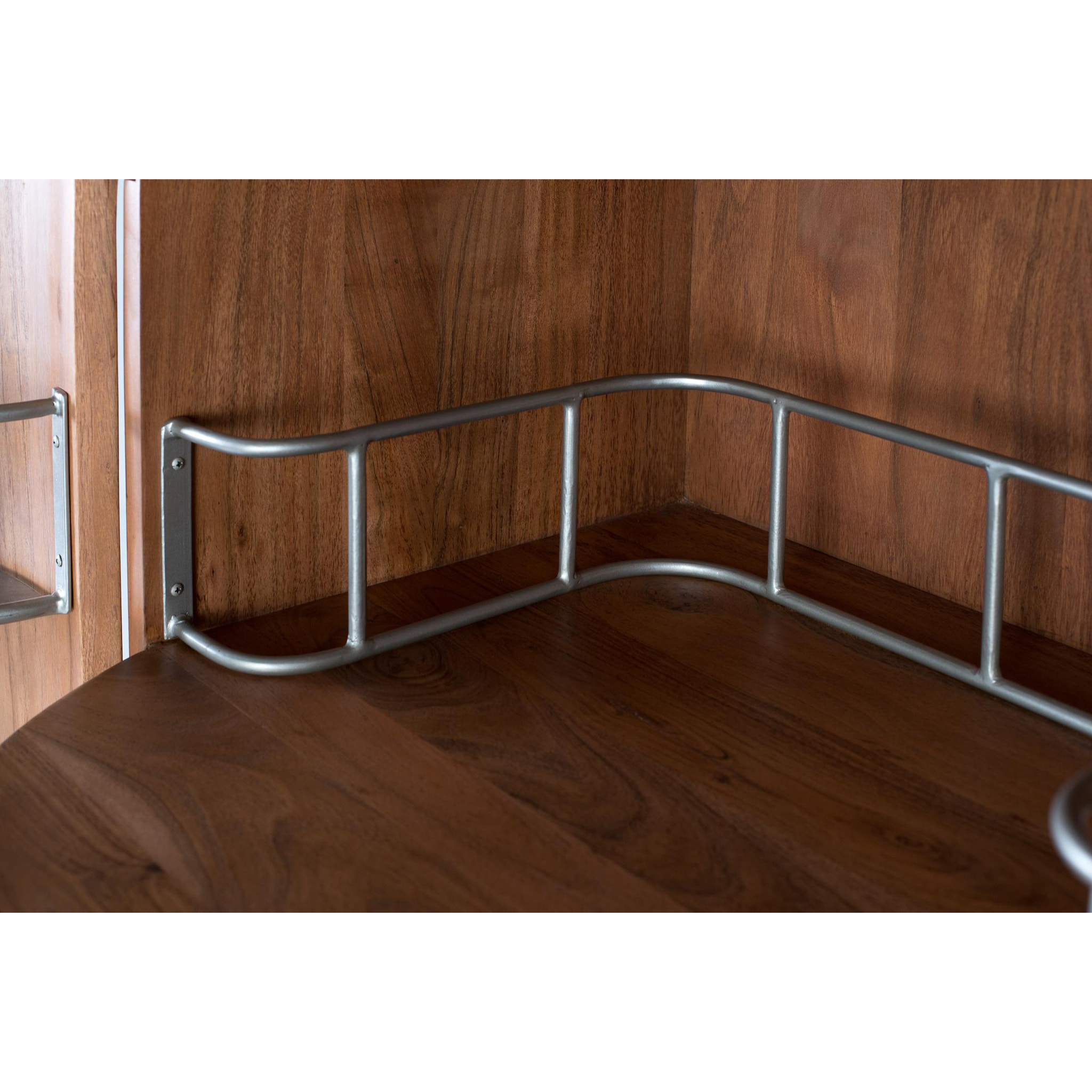 Muebles Bar de Madera de Acacia 80 Cm Estilo Rústico Moderno