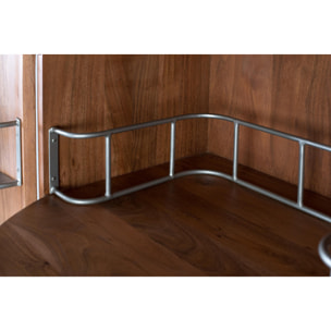 Muebles Bar de Madera de Acacia 80 Cm Estilo Rústico Moderno