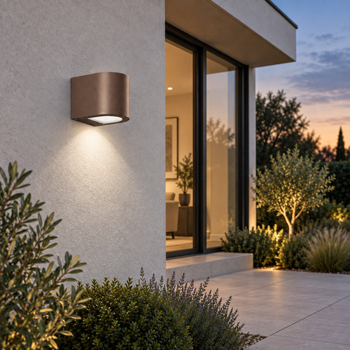 Applique LED tonda mono Rossini SILVER 4000K