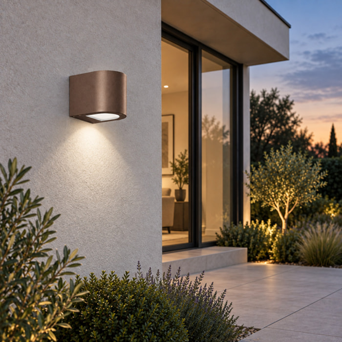 Applique LED tonda mono Rossini SILVER 4000K