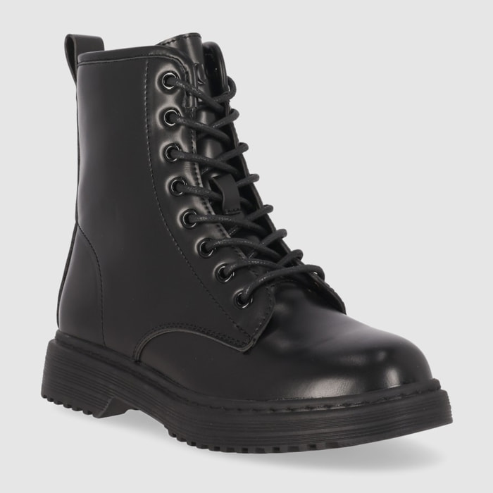 Botines - Negro - Tacón: Bajo