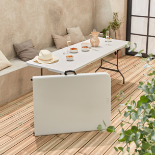 Table de réception pliante plastique (lot de 2) 2 TABLES FIESTA