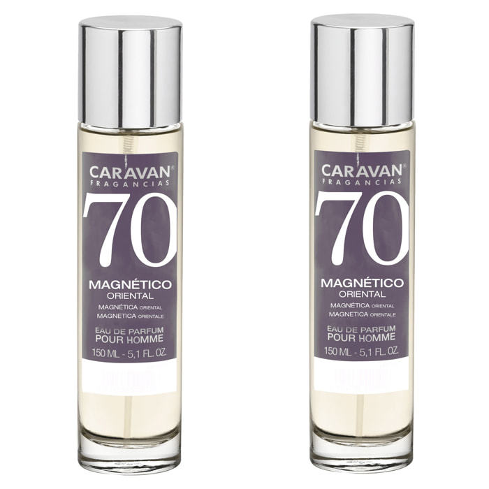 Caravan fragancias set de 2 frascos perfume de hombre nº70, de 150 ml