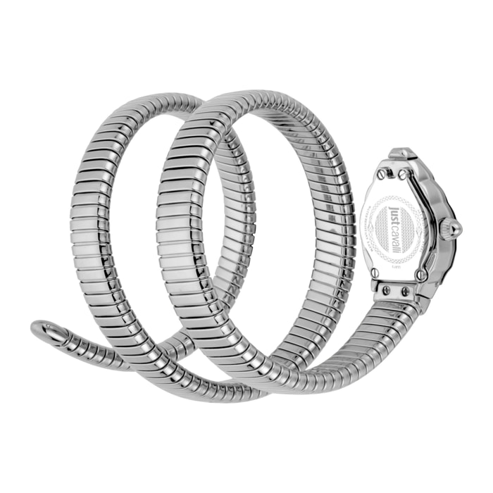 Orologio JUST CAVALLI GLAM CHIC Acciaio Serpente Semirigido