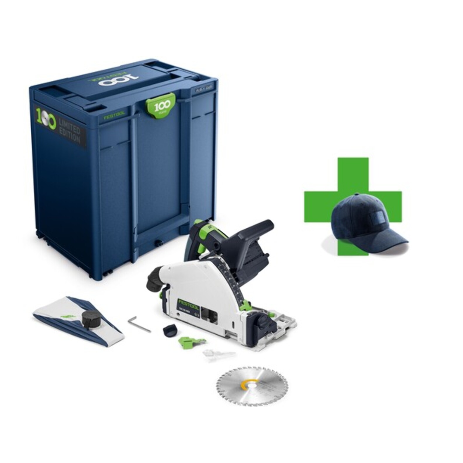 Scie plongeante sans fil 100 ans TSC 55 KEB-Basic 100Y Limited Edition - FESTOOL - sans batterie ni chargeur - SYSTAINER - 578223