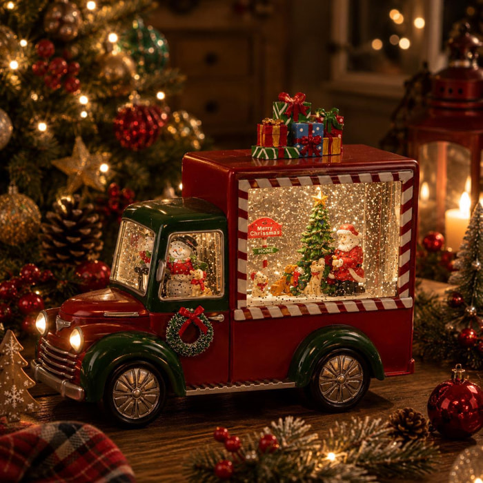 Furgoncino con santa led+musica - Pezzi 1 - ALTRO - Bianchi Dino SpA