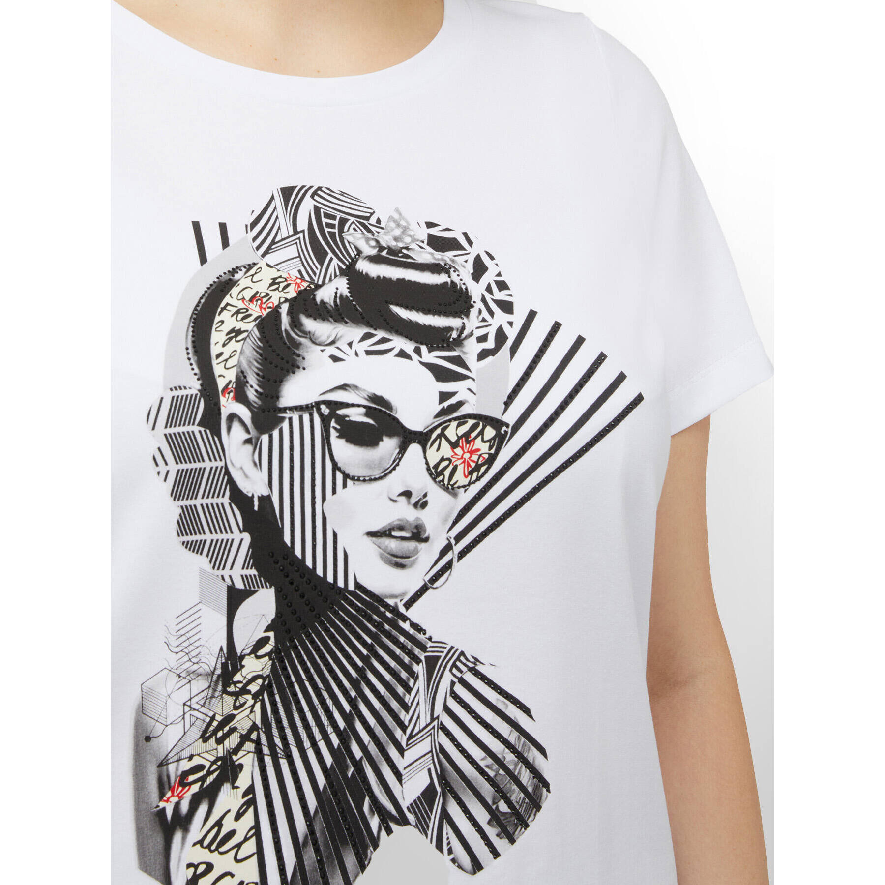 Fiorella Rubino - T-shirt stampata - Bianco