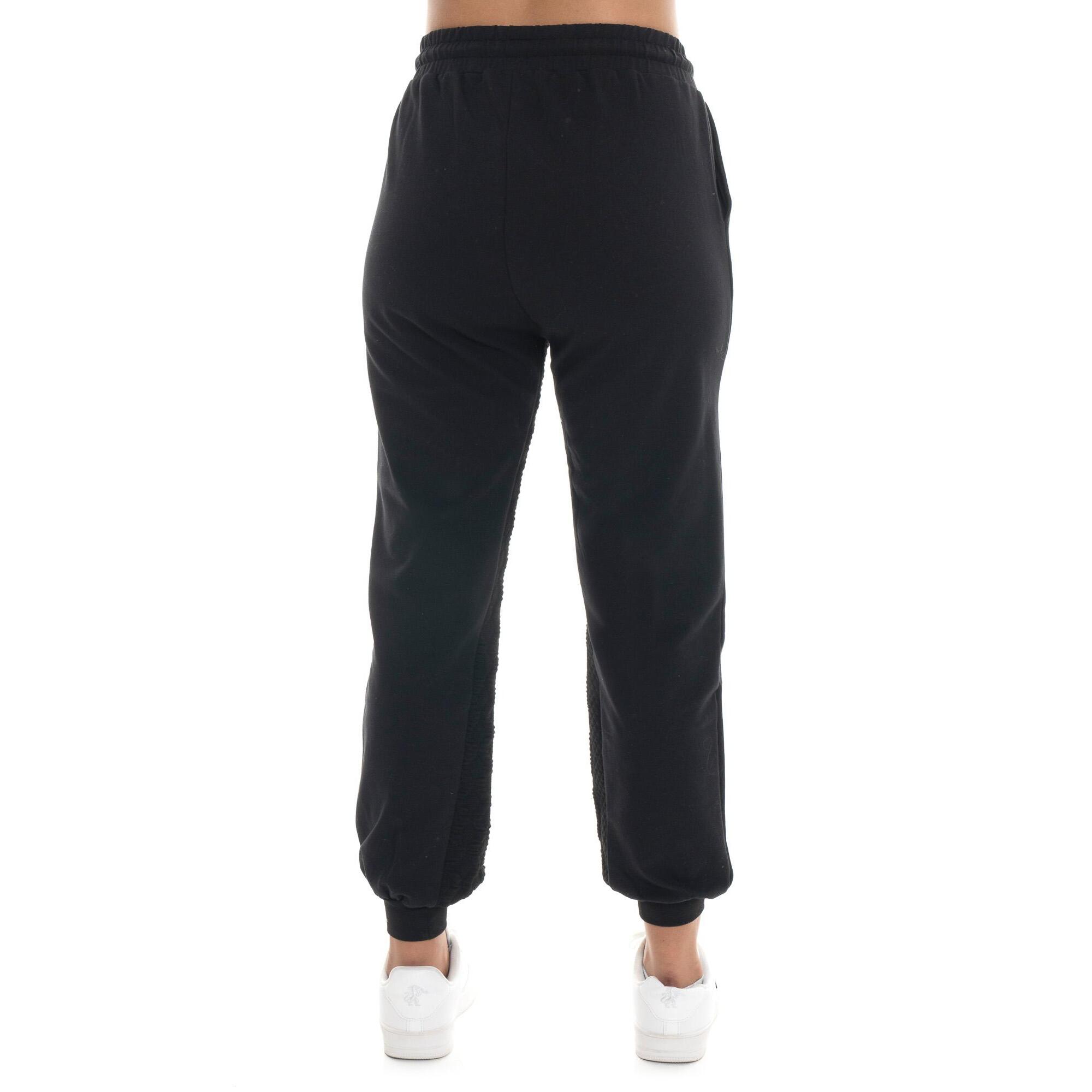 Pantalone invernale donna, fondo in costina, inserti in treccia Leone 1947 Braid