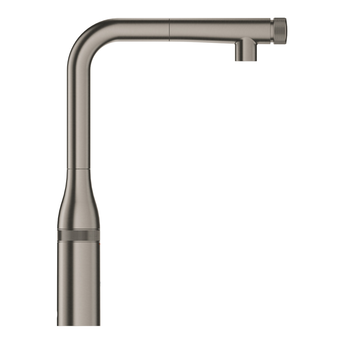 GROHE Mitigeur évier SmartControl avec douchette extractible, finition Hard Graphite brossé