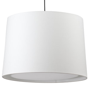 CONGA Lampe suspension blanche avec fiche
