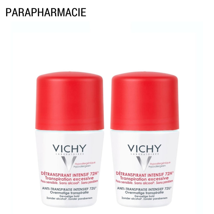 Détranspirant Intensif 72H - Roll-On 2x50 ml