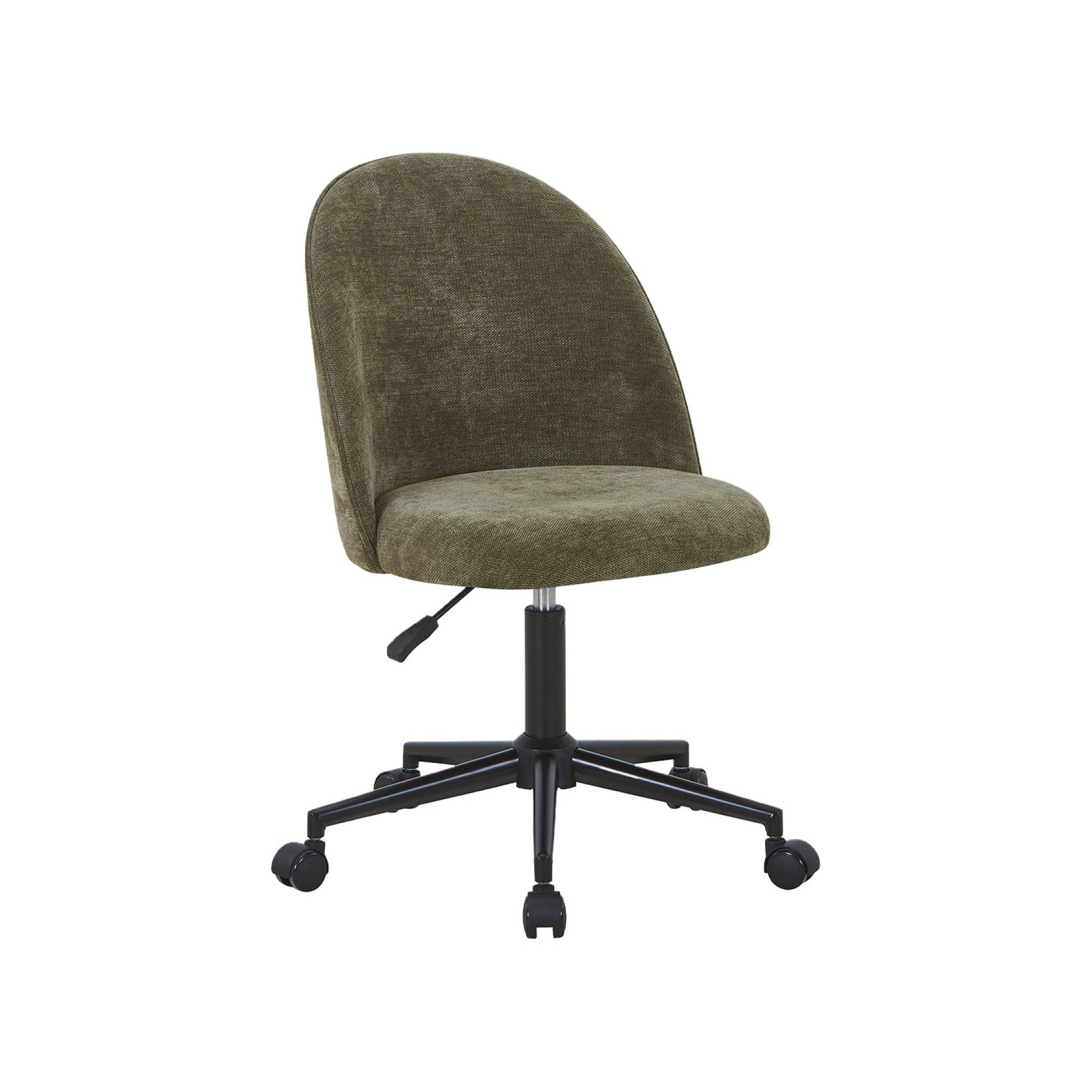 Chaise de bureau à roulettes tissu PHYL