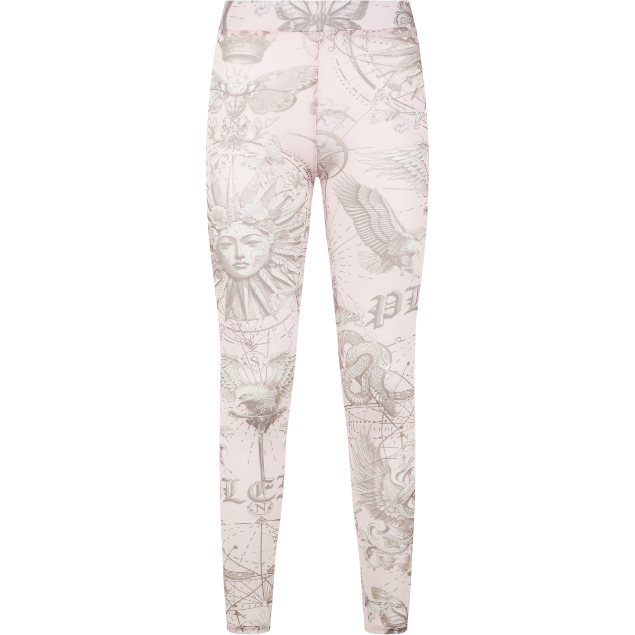 PHILIPP PLEIN Tulle Leggings Butterfly Tattoo