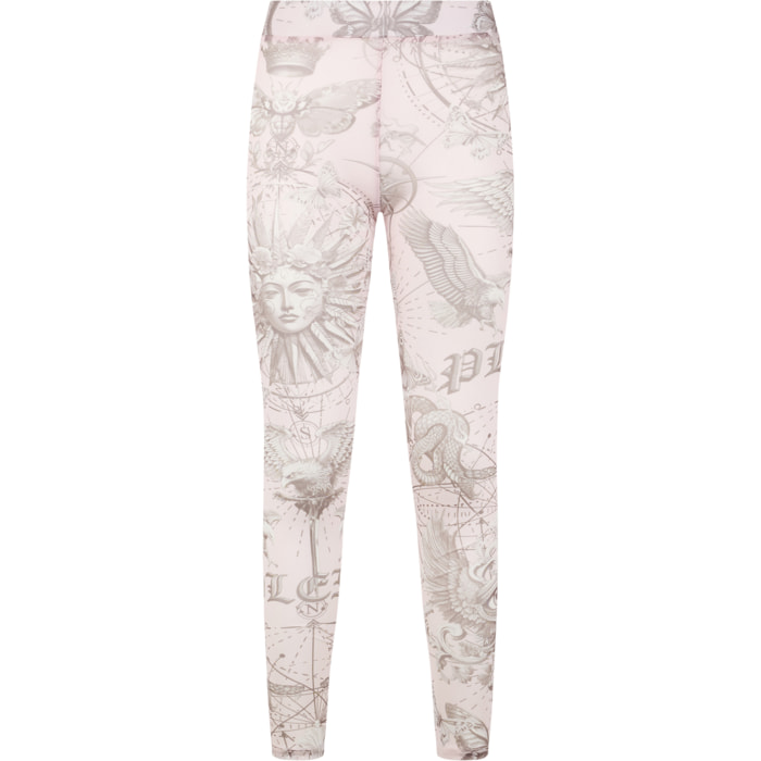 PHILIPP PLEIN Tulle Leggings Butterfly Tattoo