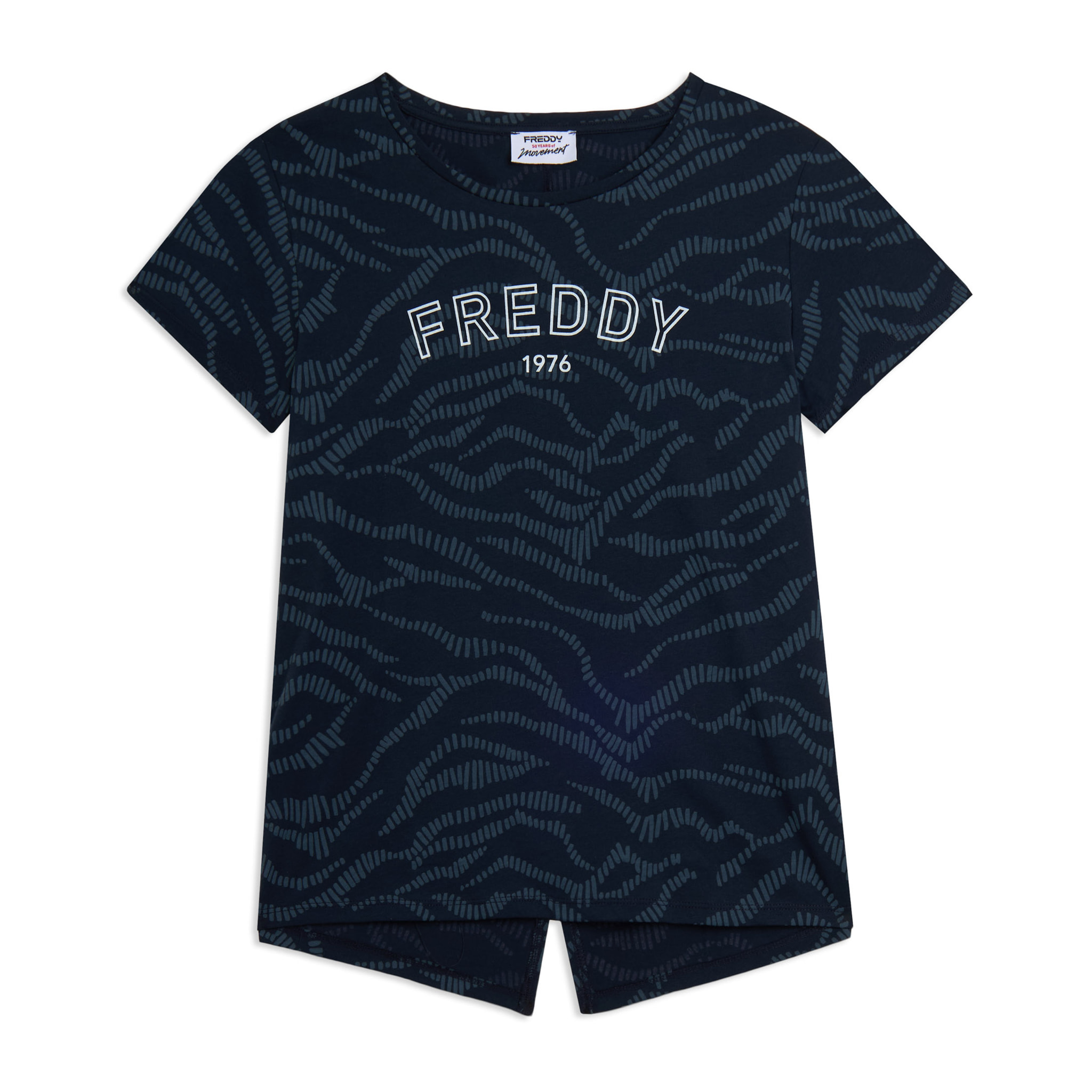 T-shirt Stampata con Logo FREDDY 1976