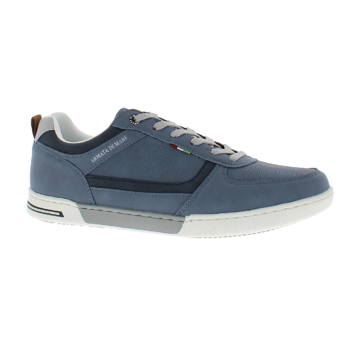 Armata di Mare Scarpe Uomo Sneakers Casual Stringate con Soletta Rimovibile in Memory Foam AMU S24M529 Blue