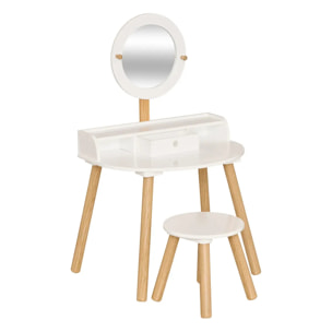 Coiffeuse enfant Bella blanc L60,7xp42xH89,2cm