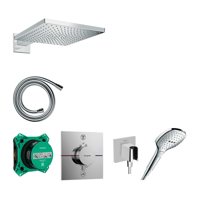 Pack douche encastrée thermostatique Raindance E 300 douche de tête XXL