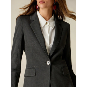 Oltre - Blazer in punto milano - Grigio