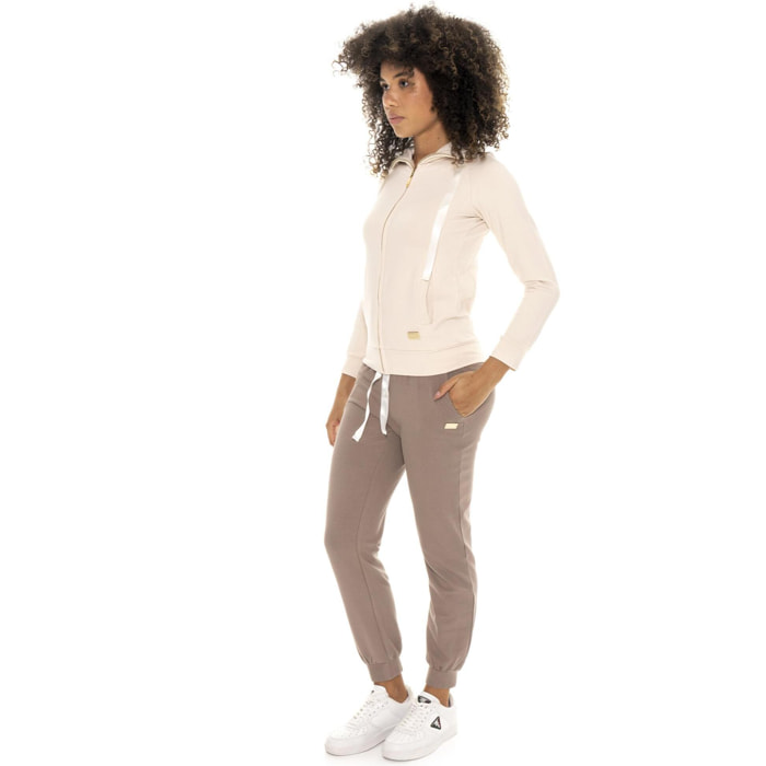 Pantalone invernale da donna con polsino Leone 1947 Chic Tones