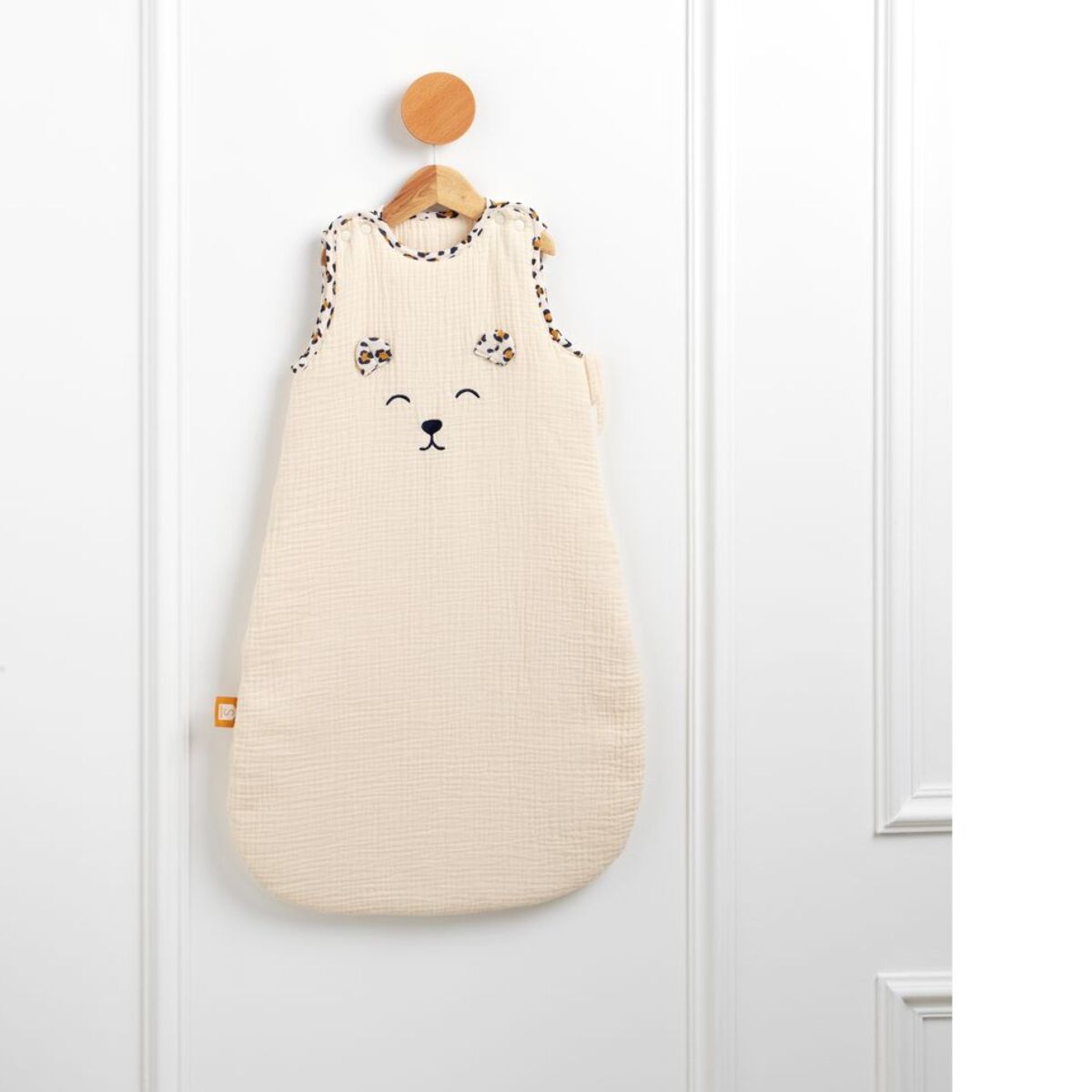 Gigoteuse bébé hiver en gaze de coton détails léopard