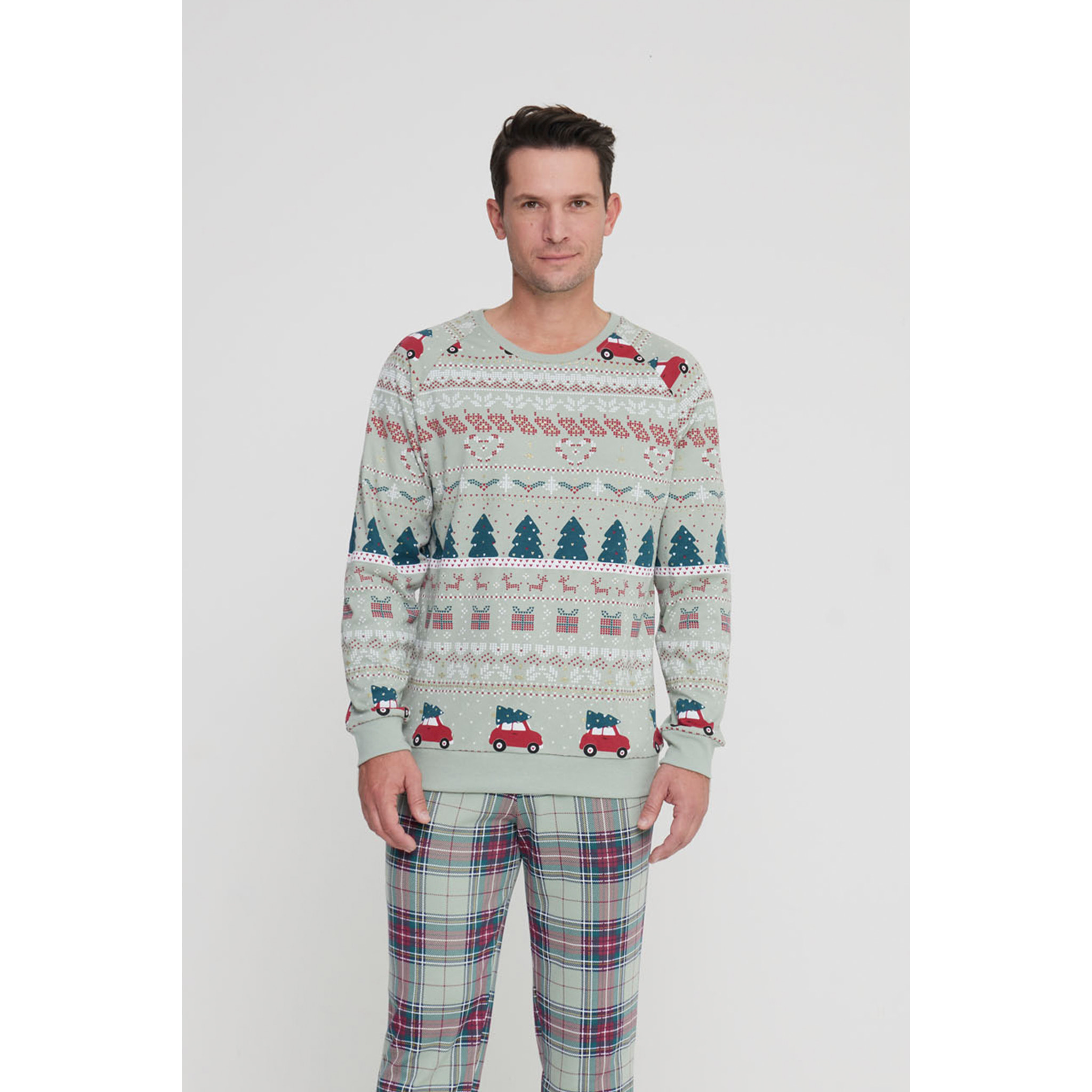 Pigiama uomo winter car in caldo cotone girocollo Noidinotte