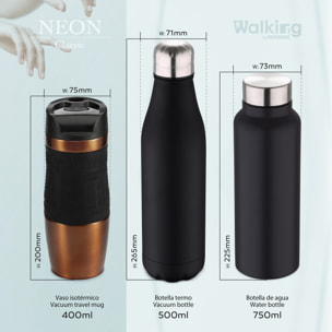 Botella termo cola 500ml negro Walking anywhere- Bergner