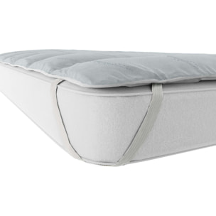 TOPPER TRAPUNTATO BIOCERAMICA CON ELASTICI - Made in Italy