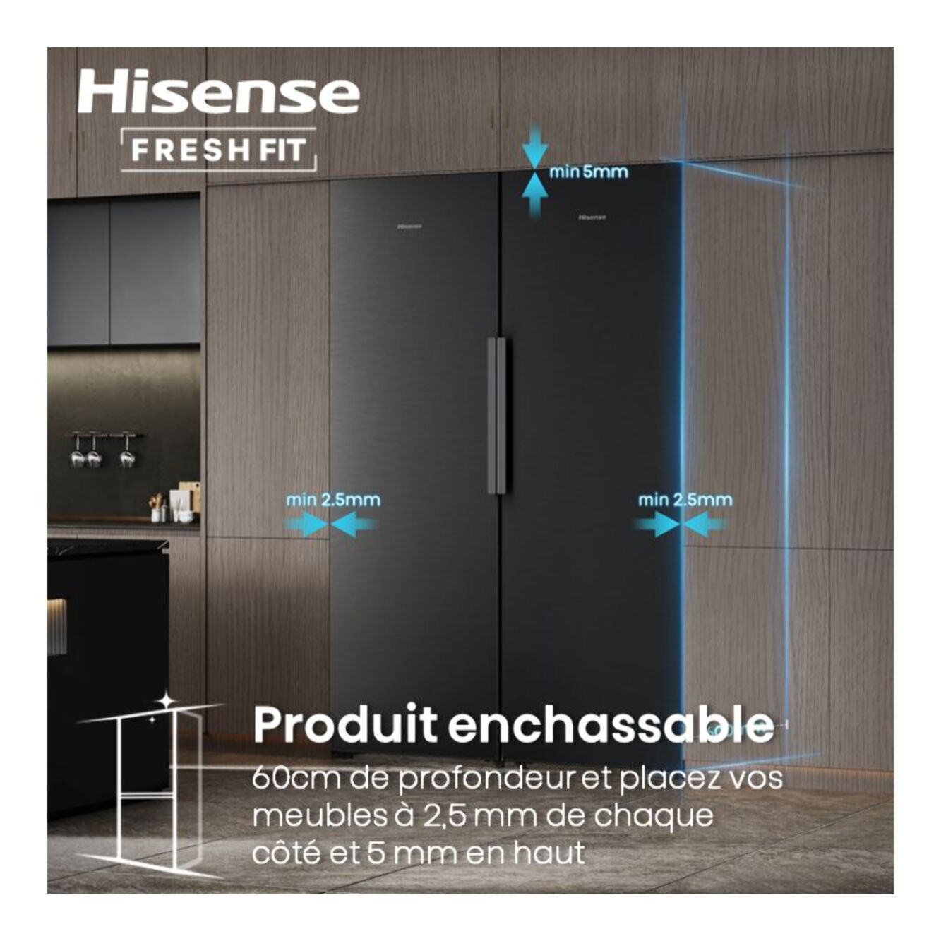 Réfrigérateur combiné HISENSE RB5K330GSFC freshfit