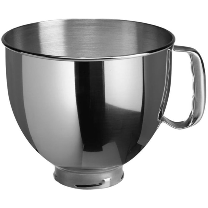 Robot pâtissier KITCHENAID 5KSM175EMS gris étain, 4,8 L, bol avec poignée + bol 3 L, batteur souple et couvercle