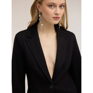Motivi - Blazer monopetto in punto milano - Nero