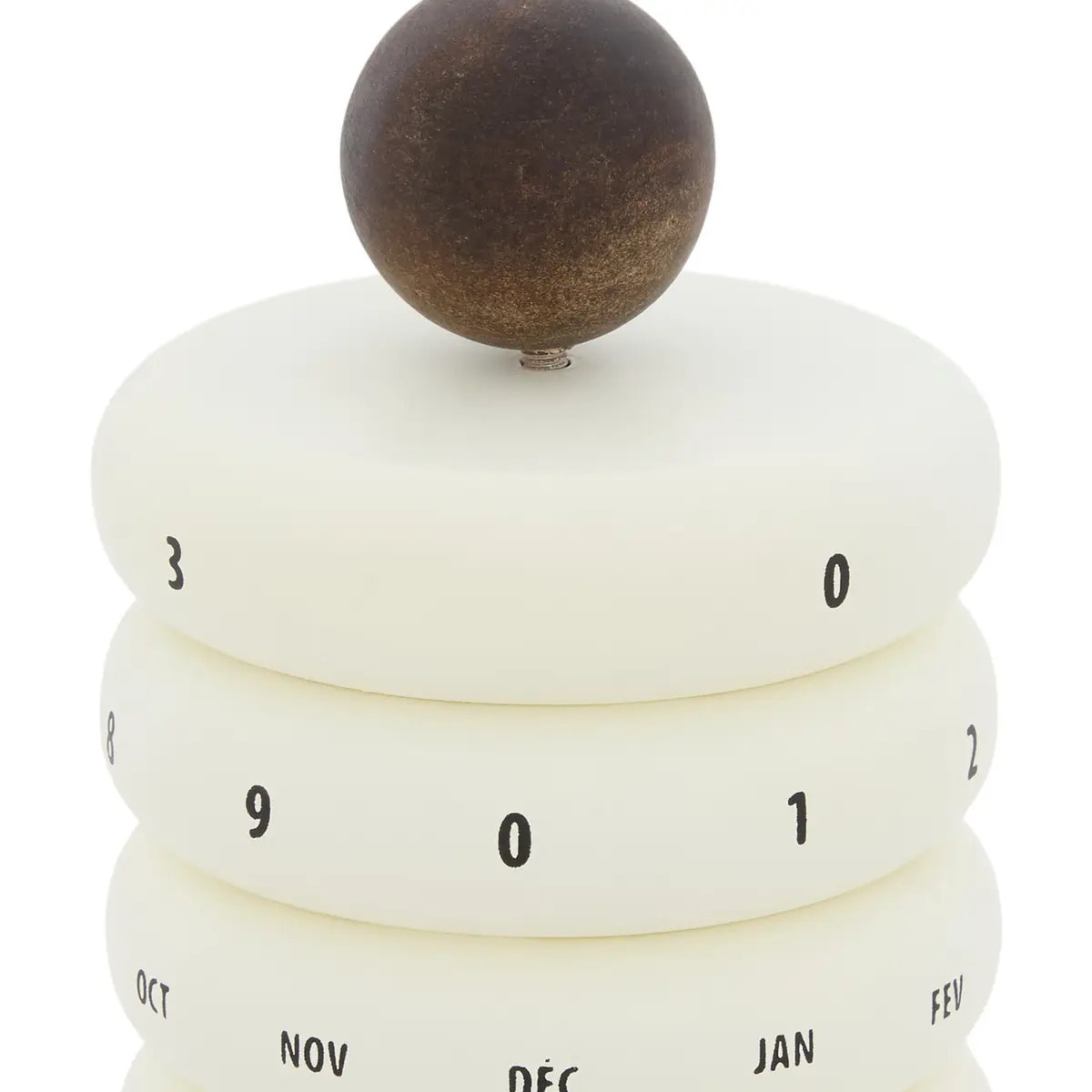 Calendrier perpétuel Homy D.9,5cm blanc