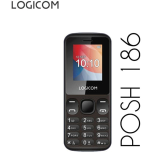 Téléphone portable LOGICOM Posh 186 Noir 2G